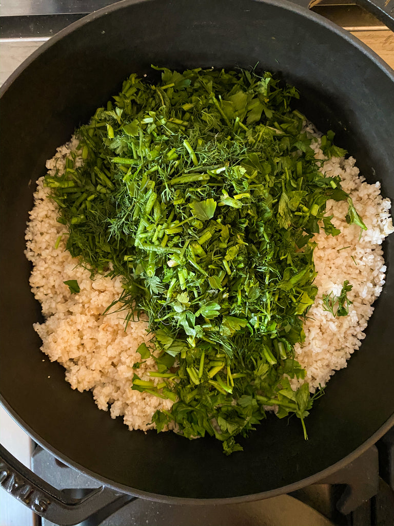 Fluffy Cilantro Rice