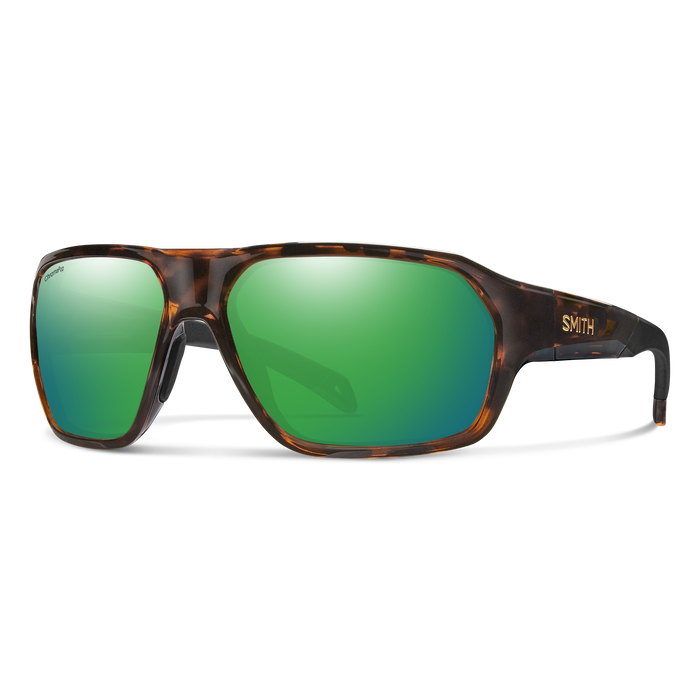 Smith Longfin Sunglasses - Tortoise / ChromaPop Glass Polarized Green Mirror