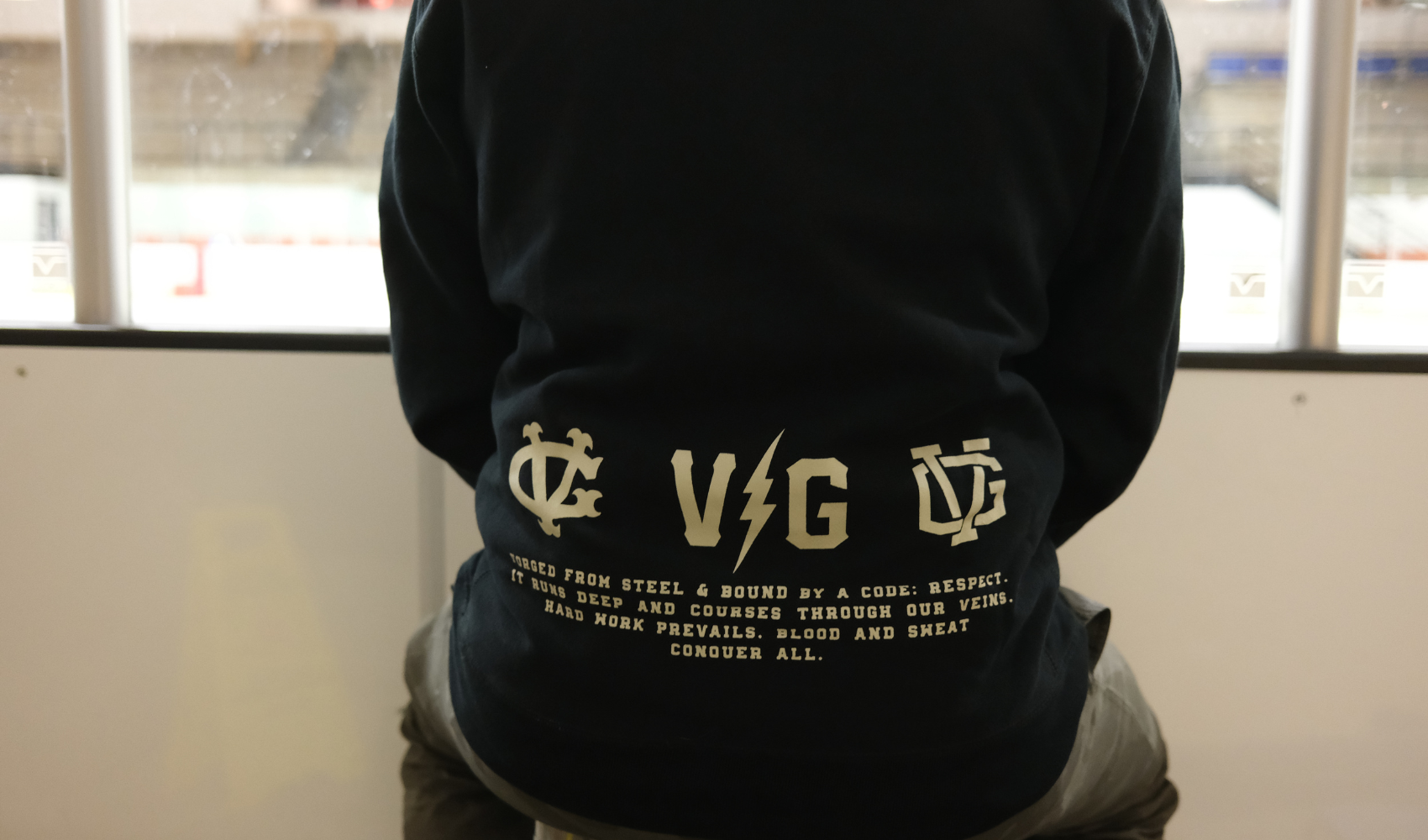 Violent gentlemen hockey clothing company new apparel for hockey players and hockey fans. Venture Cross Grain Pullover Hood 