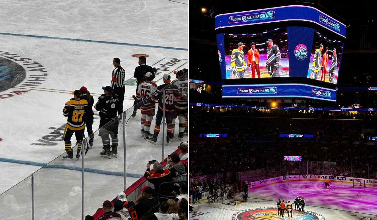 Violent gentlemen hockey clothing company co-founder Mike Hammer takes a trip to visit the NHL All-Star game 2023 for the weekend festivities and hockey game. Sidney Crosby and Alexander ovechkin 