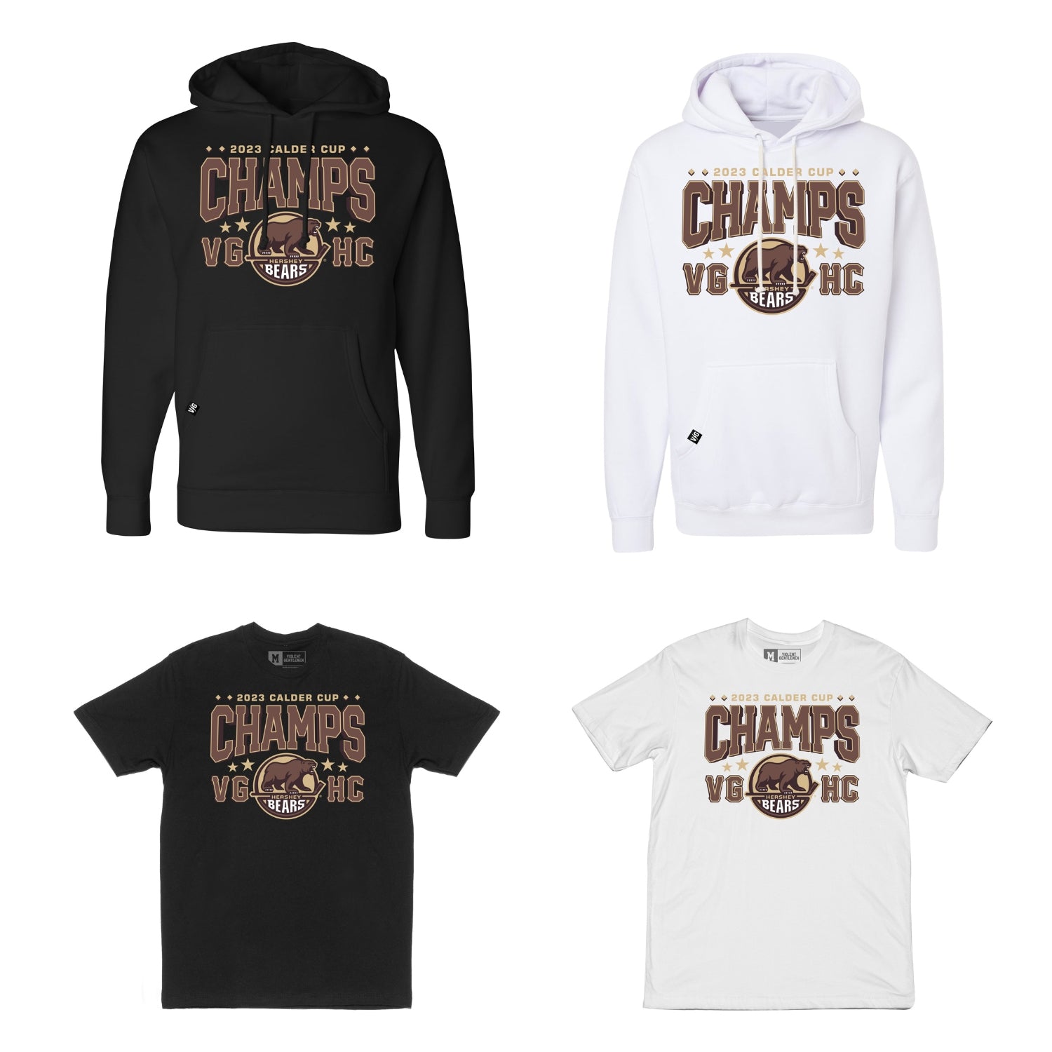 To commemorate the Hershey Bears accomplishment, we have teamed up with the AHL to create official Championship Tees and Hoodies. They're available for pre-order on the AHL website now! Check them out. 