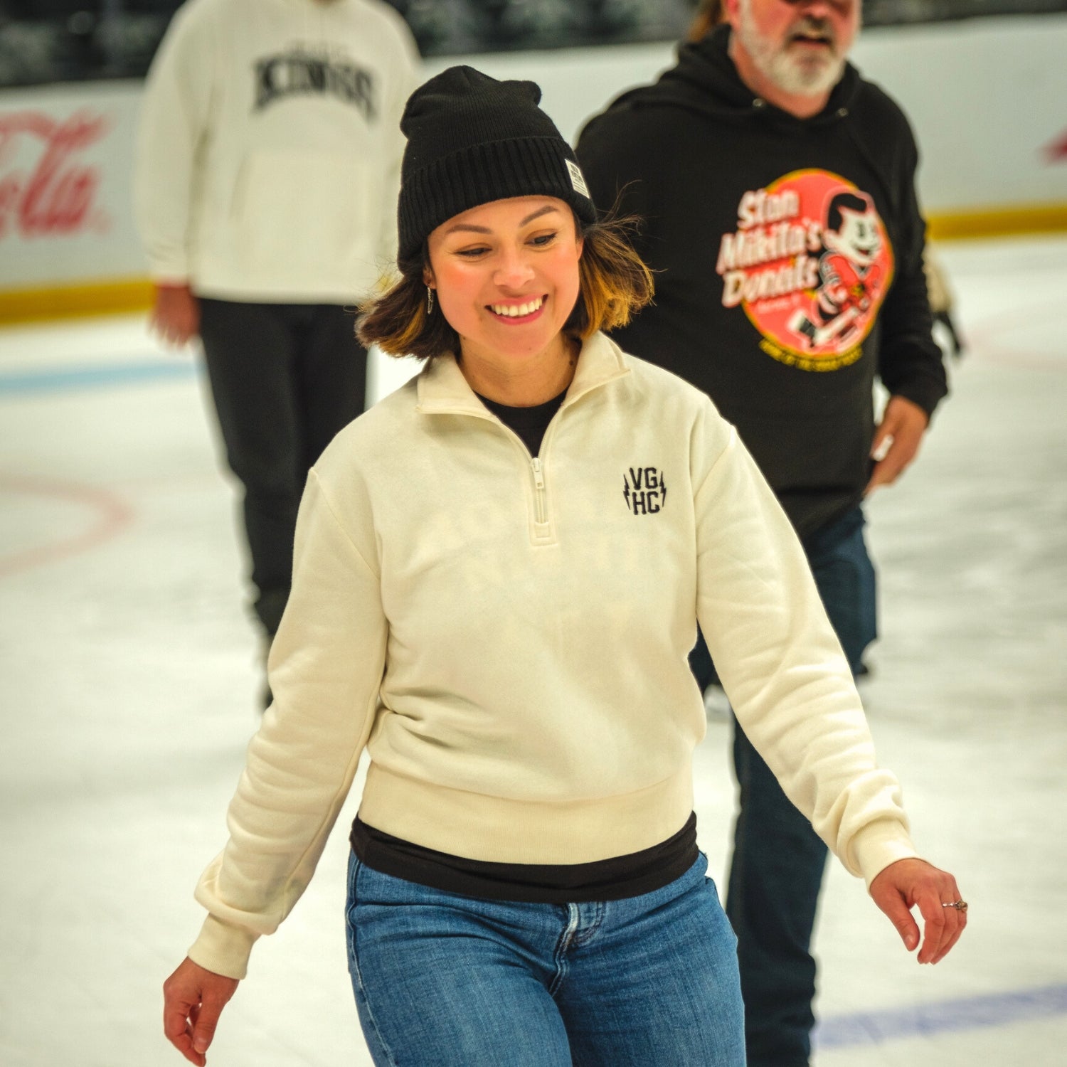 Violent Gentlemen Hockey Clothing Company gets a group of fans together to go to a NHL Los Angles Kings LAK game and then skate on the ice after