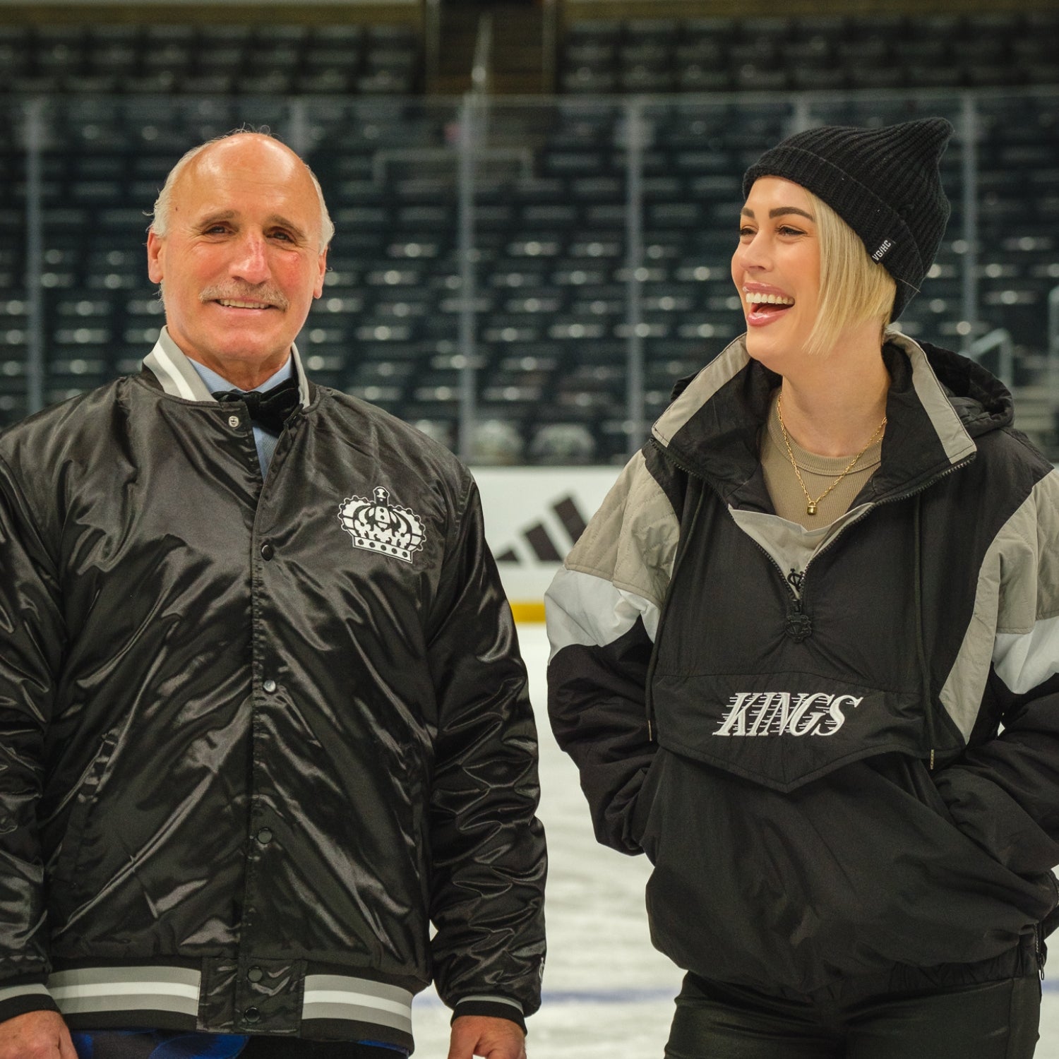 Violent Gentlemen Hockey Clothing Company gets a group of fans together to go to a NHL Los Angles Kings LAK game and then skate on the ice after