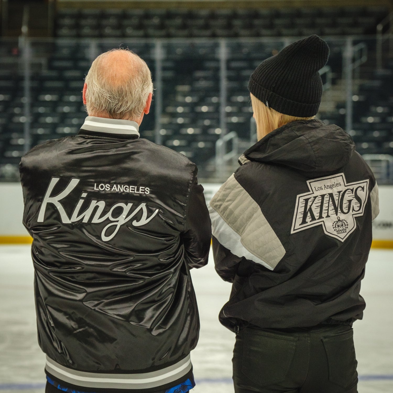 Violent Gentlemen Hockey Clothing Company gets a group of fans together to go to a NHL Los Angles Kings LAK game and then skate on the ice after