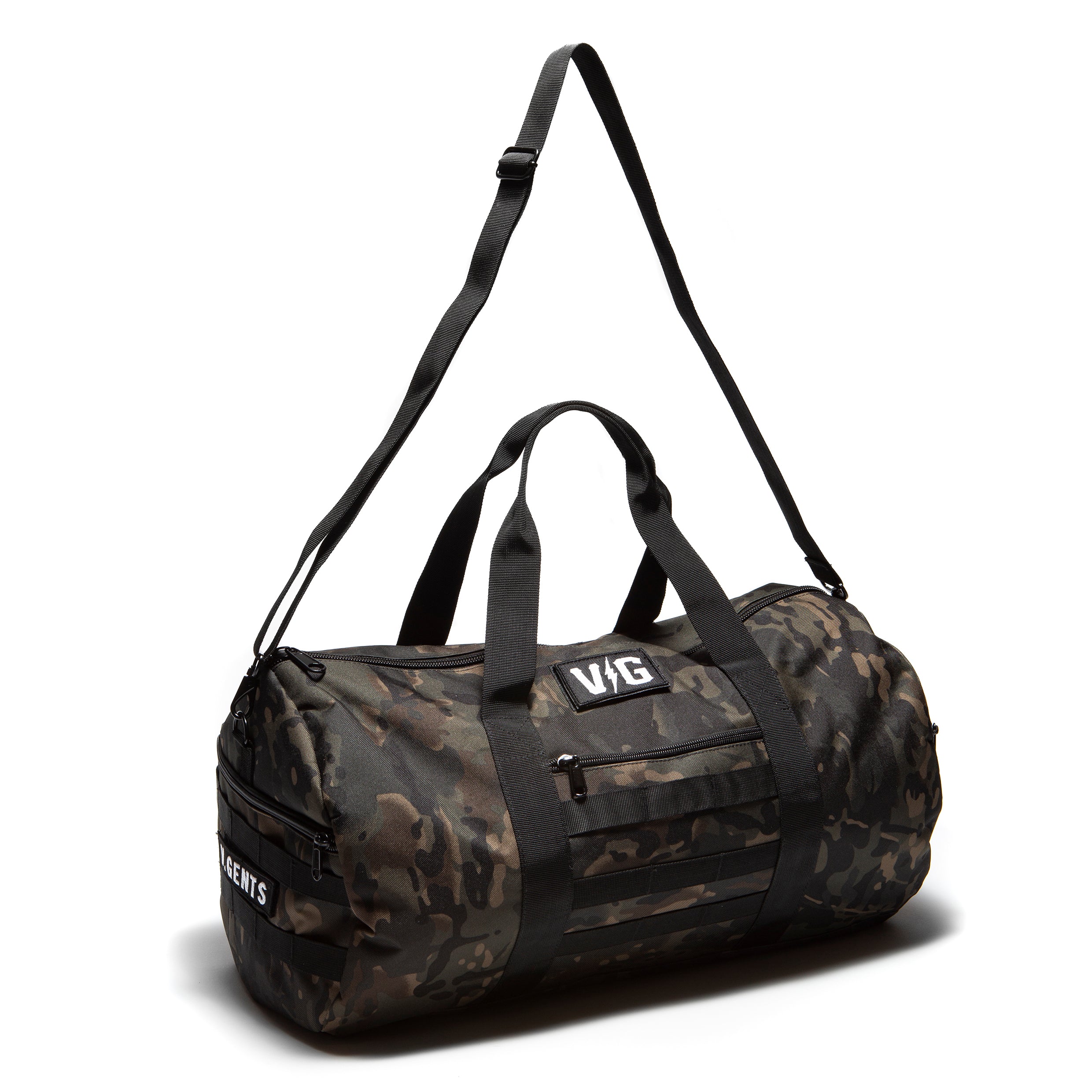 black camo duffle bag