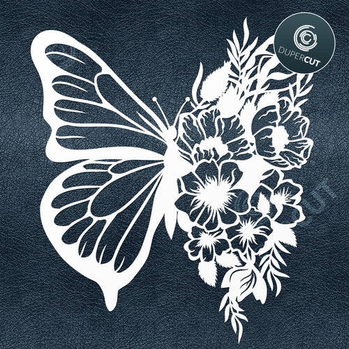 Free Free 73 Cricut Half Butterfly Half Flower Svg SVG PNG EPS DXF File