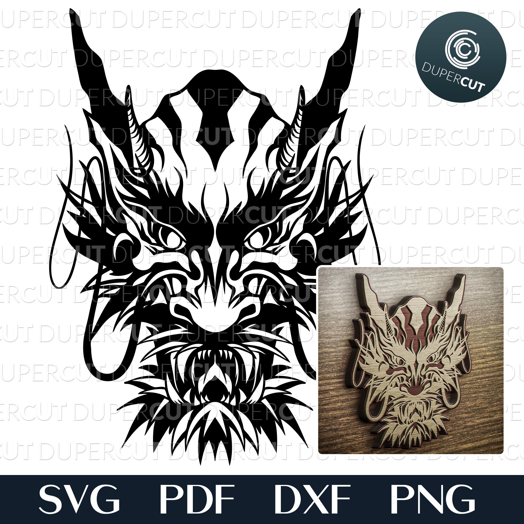 Download Dragon Head Svg Pdf Dxf Png Dupercut