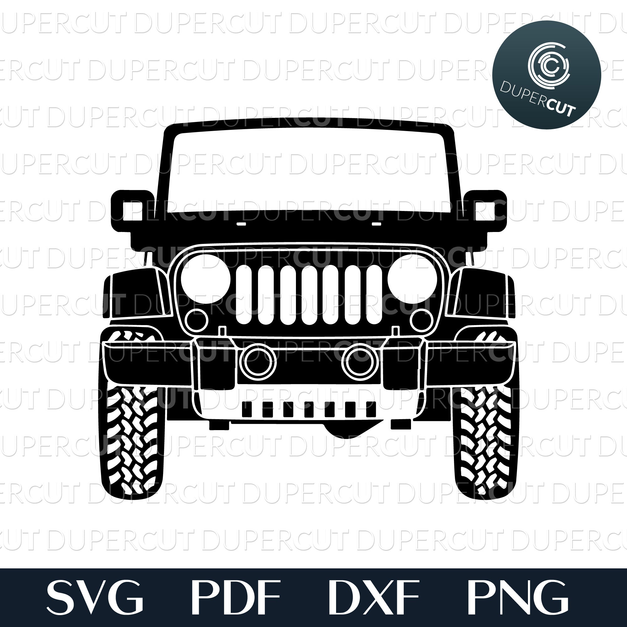 Download Jeep Front Svg Pdf Dxf Png Dupercut