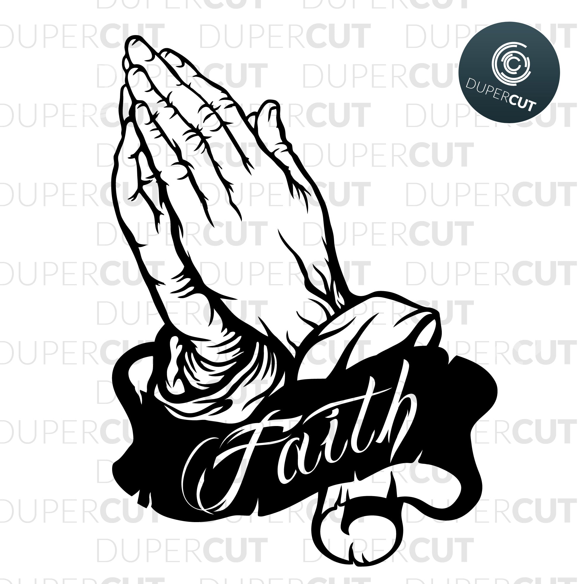 Download Praying Hands Svg Pdf Dxf Dupercut