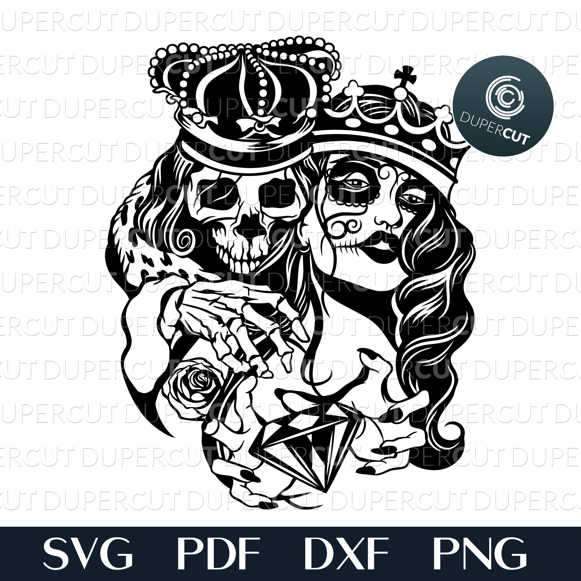 Download Skull King Svg Pdf Dxf Dupercut