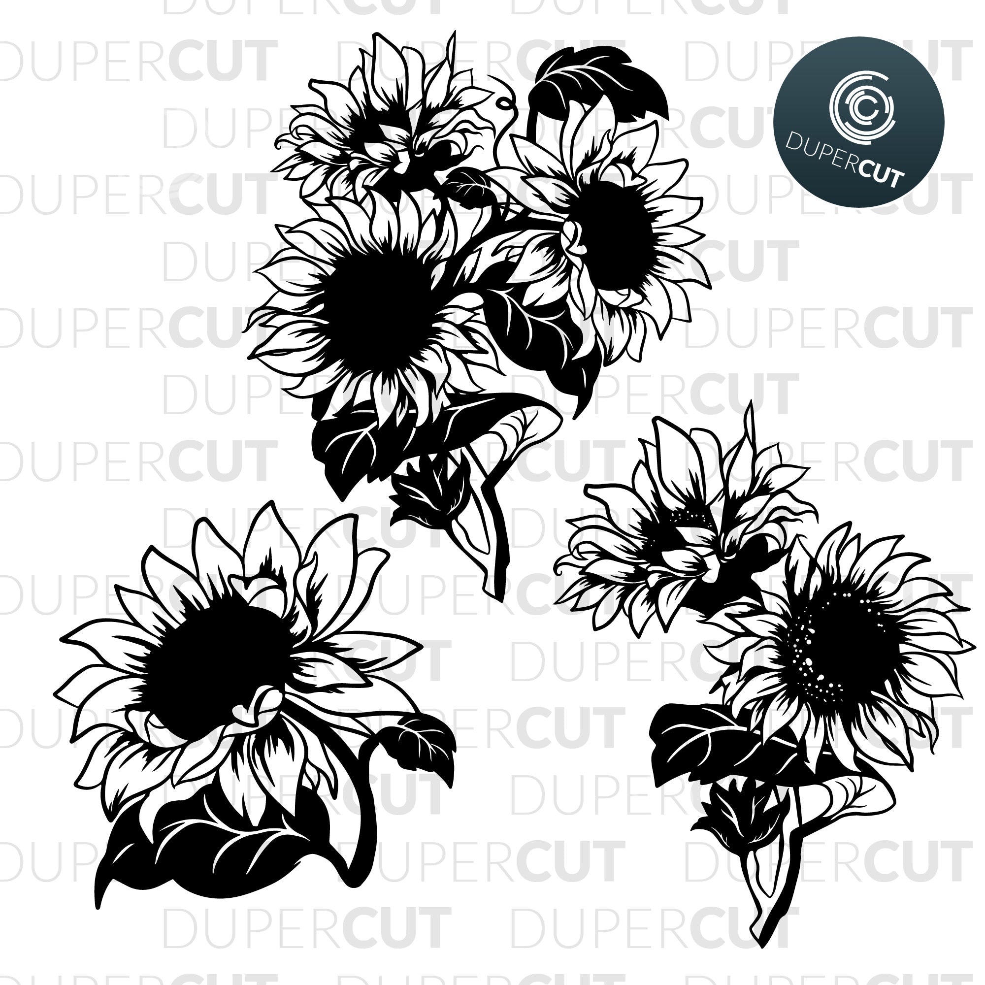 Free Free Sunflower Svg Stencil SVG PNG EPS DXF File