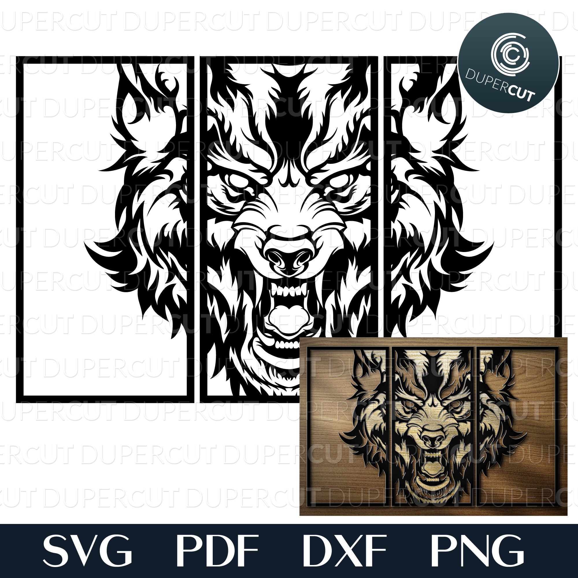 Free Free 3D Layered Wolf Svg 635 SVG PNG EPS DXF File