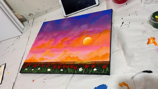 colourful landscape paintings on canvas