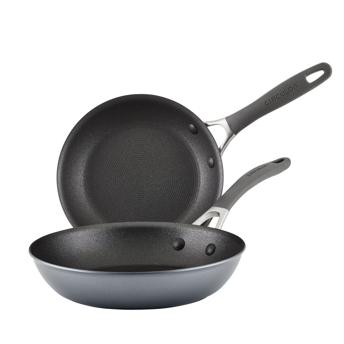 Image of ScratchDefense Extreme Non-Stick Induction Frying Pan Twin Set - Small & Medium