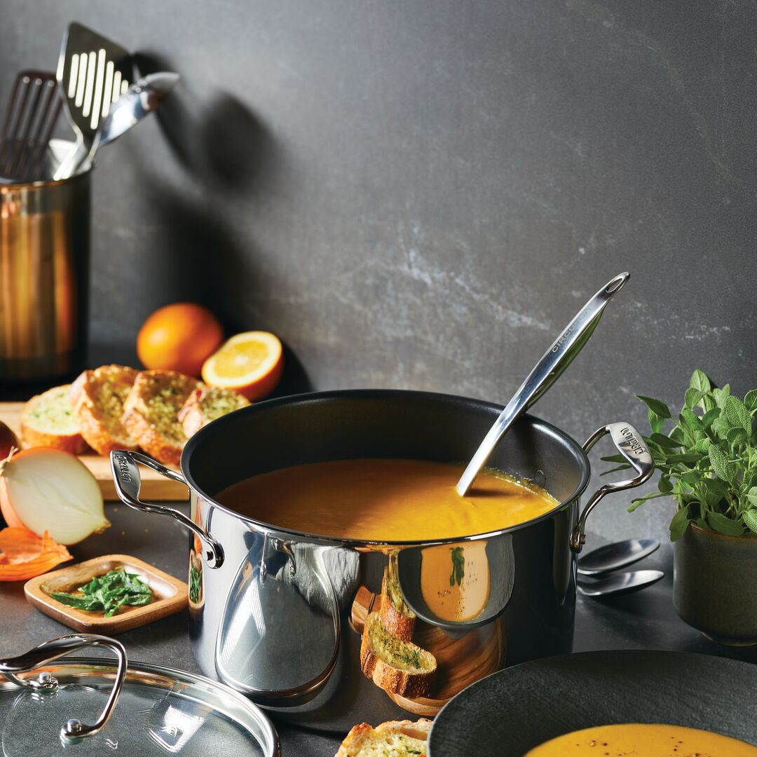 Pumpkin soup in a Circulon stock pot