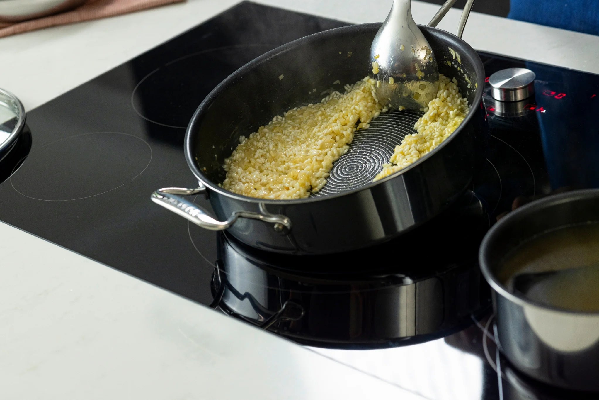 Risotto in a Circulon SteelShield Frying Pan
