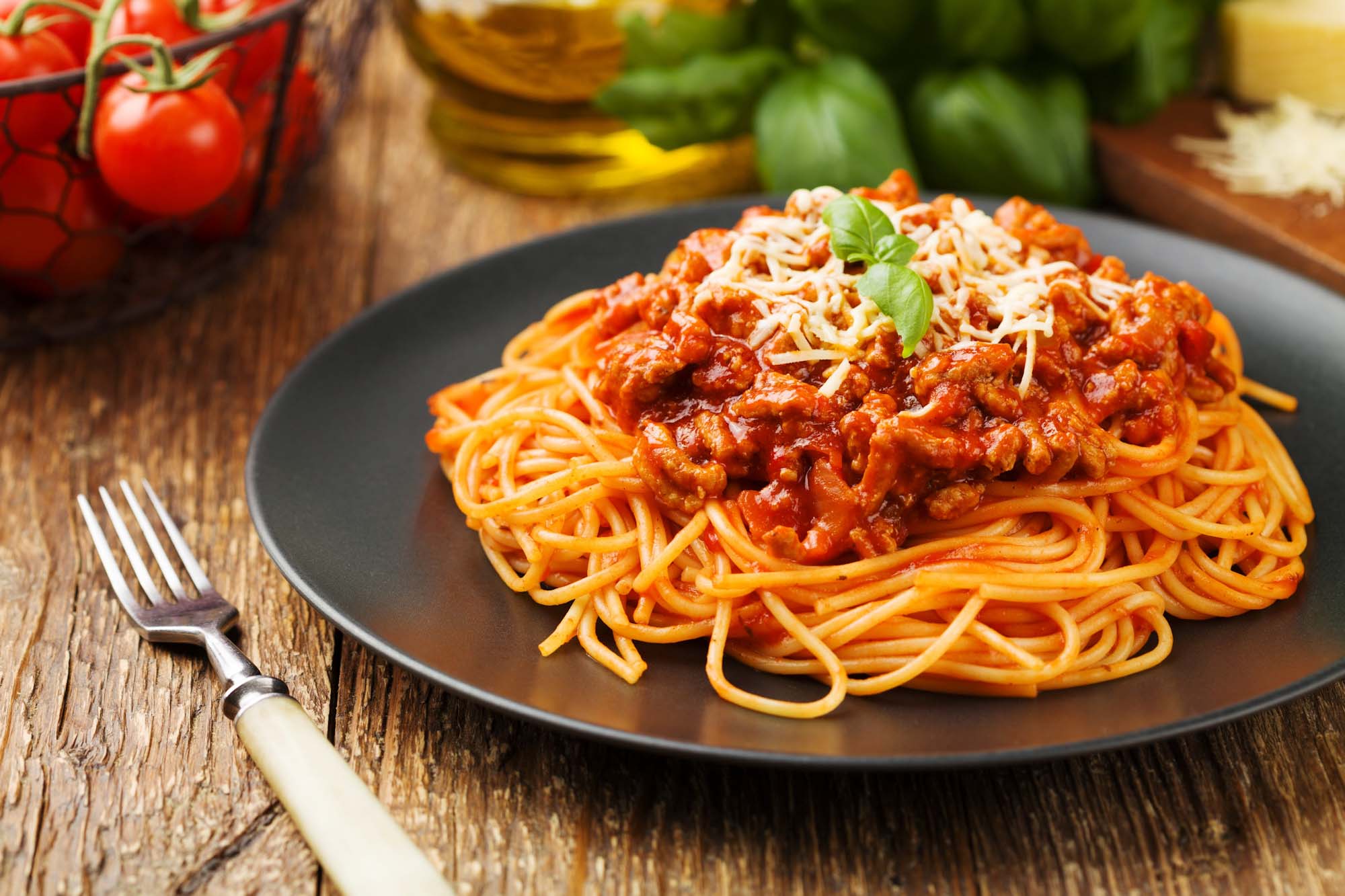 A plate of Spaghetti bolognaise