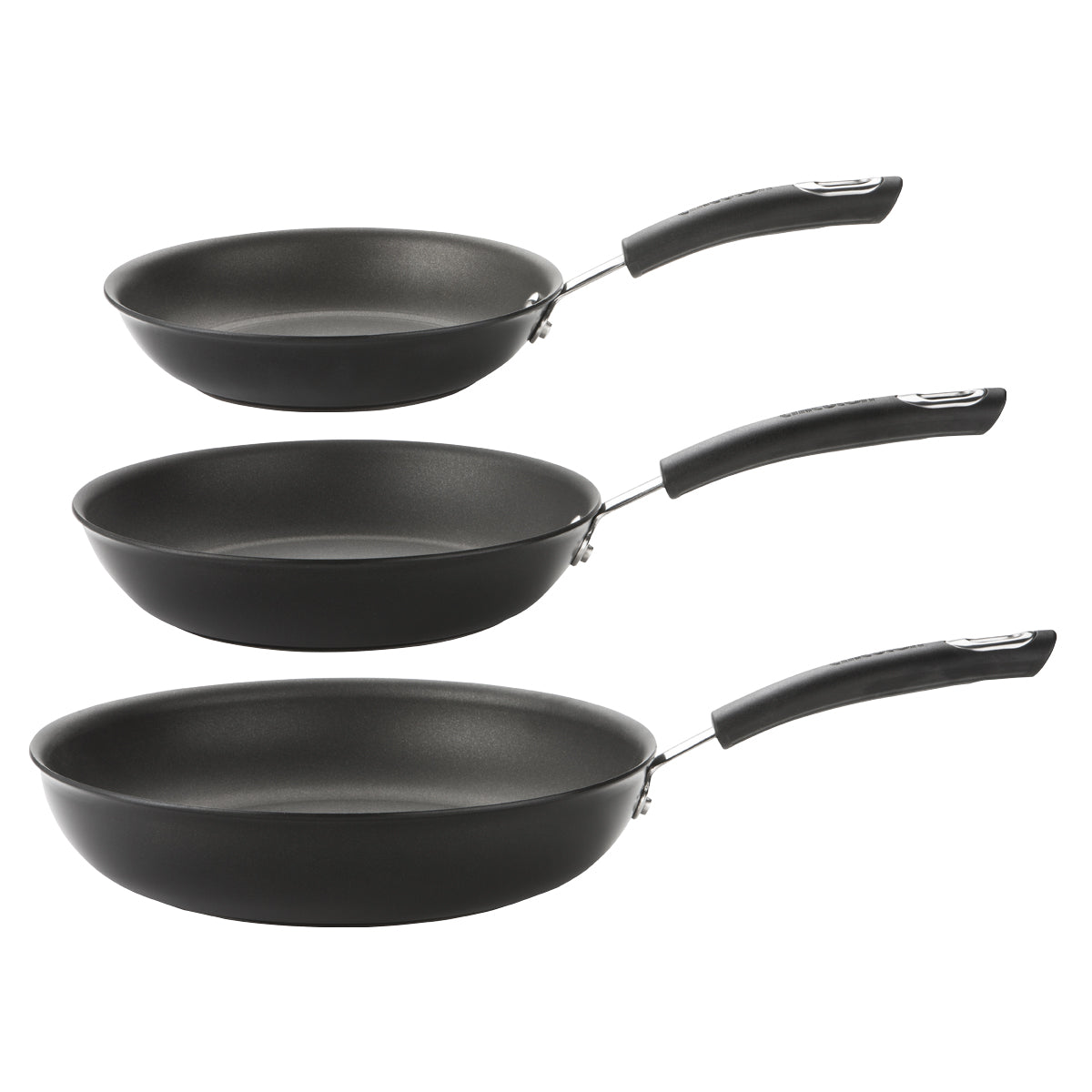Image of Total Non-Stick Induction Frying Pan Set - 3 Pieces