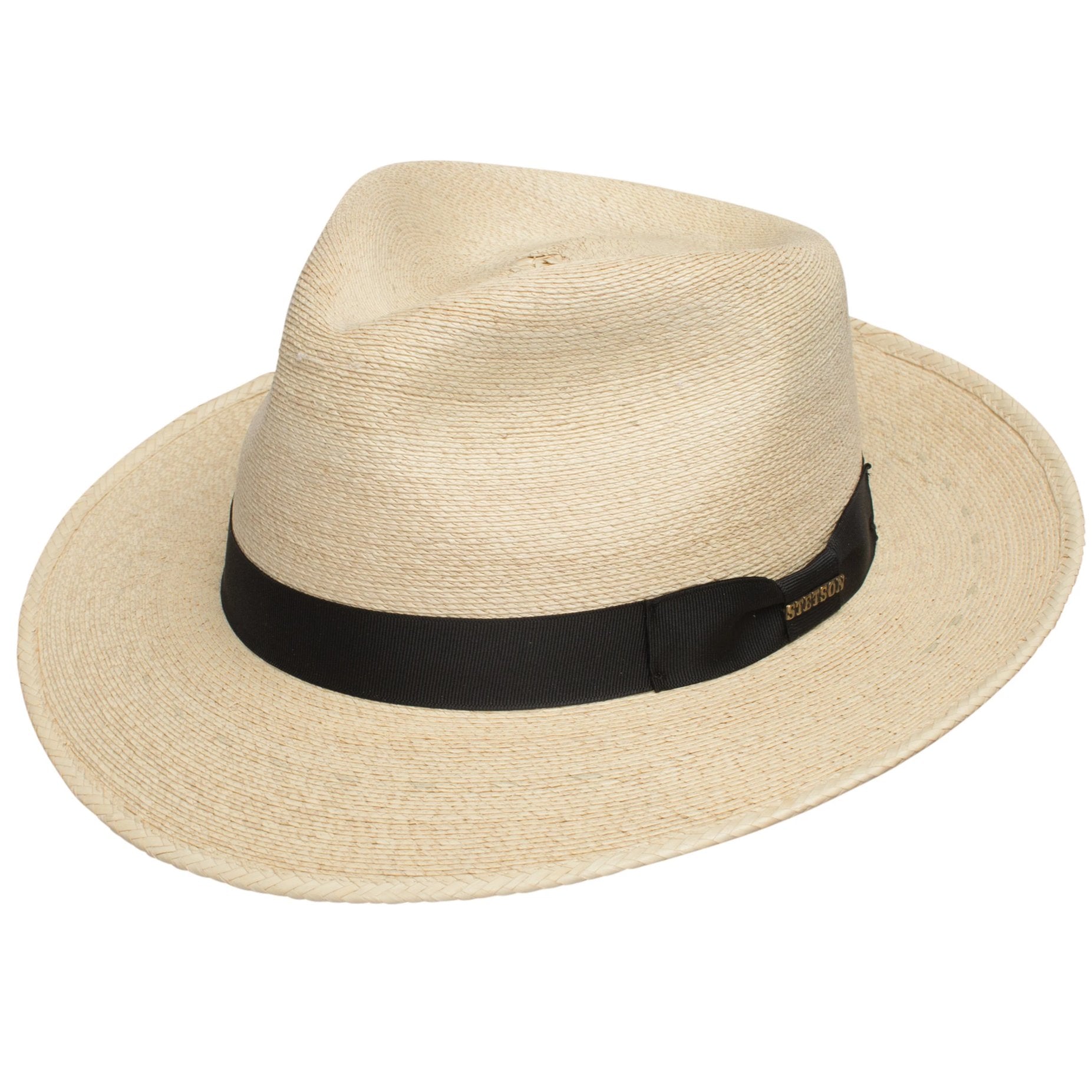 Rushmore Stiff Palm Straw Fedora by Stetson