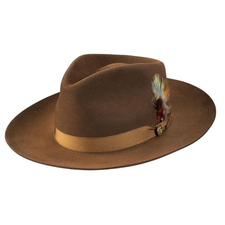 Leisure Fur Felt Teardrop Fedora by Stetson