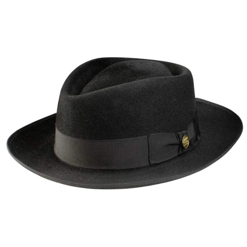 Steinbeck Fur Felt Diamond Crown Fedora by Stetson