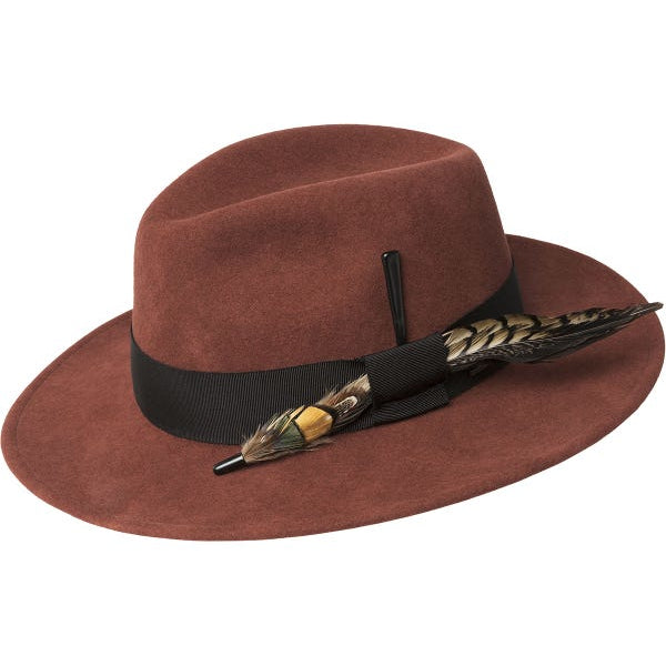 Burnell Wide Brim LiteFelt Fedora by Bailey