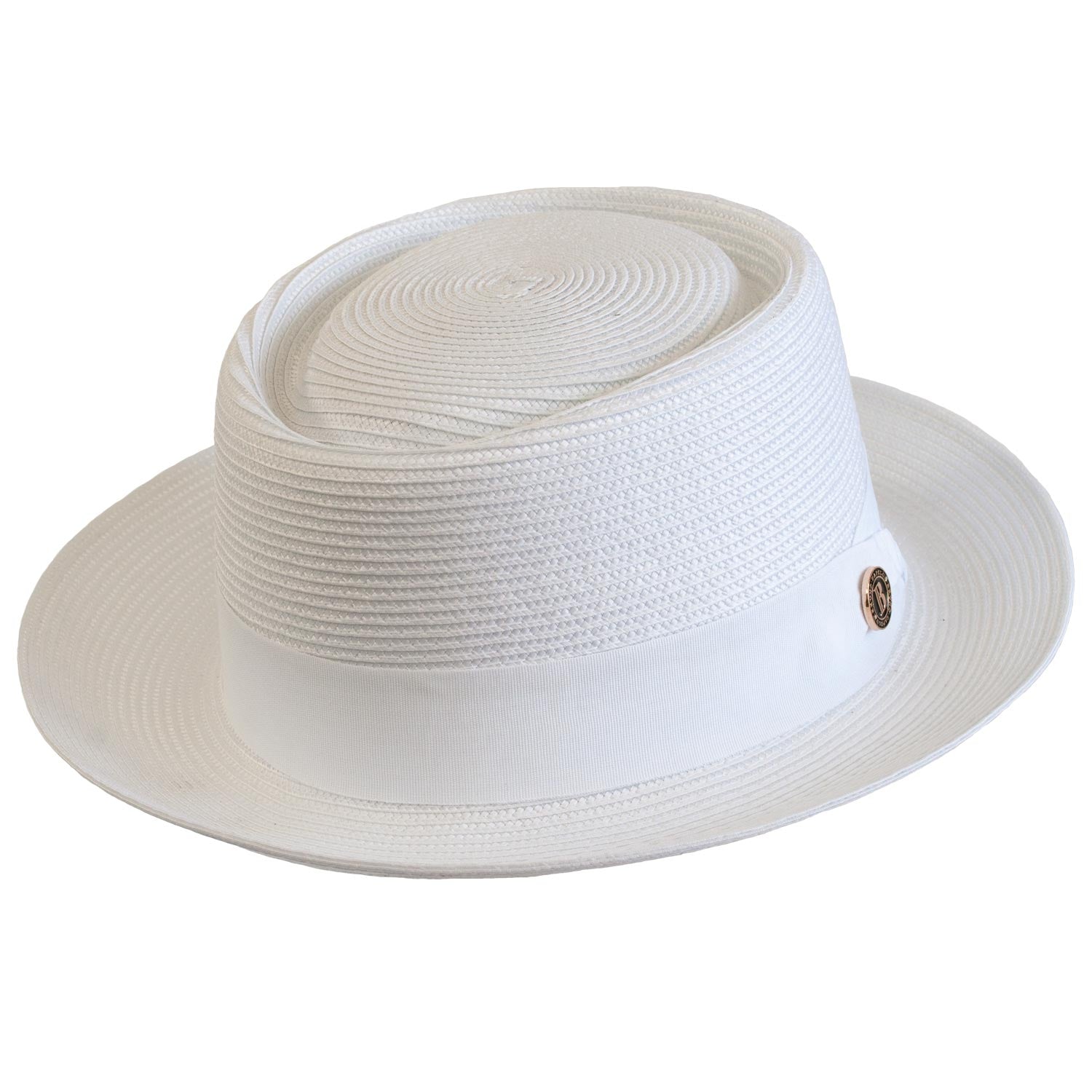 Monaco Straw Pork Pie Fedora by Bruno Capelo