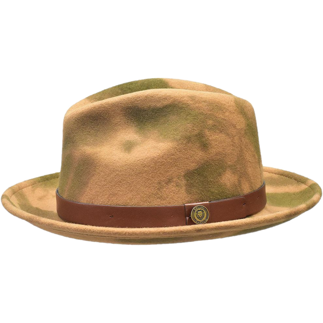 Kayden Camo Wool Fedora by Bruno Capelo