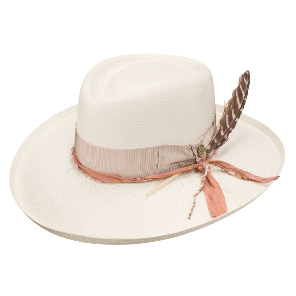 Kings Row Wide Brim Shantung Straw Hat by Stetson