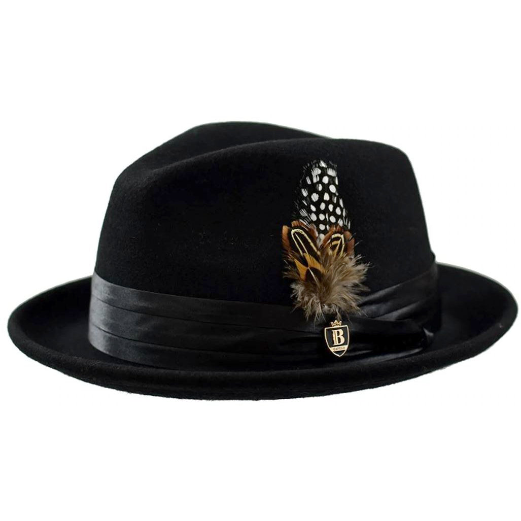 Untouchable Wool Fedora with Satin Hat Band by Bruno Capelo