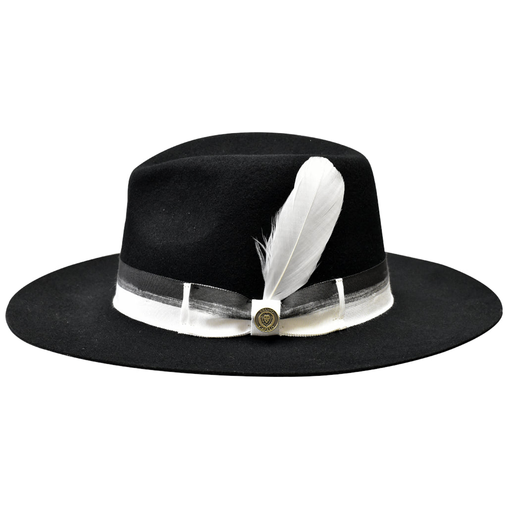 Warrior Wide Brim Wool Fedora by Bruno Capelo