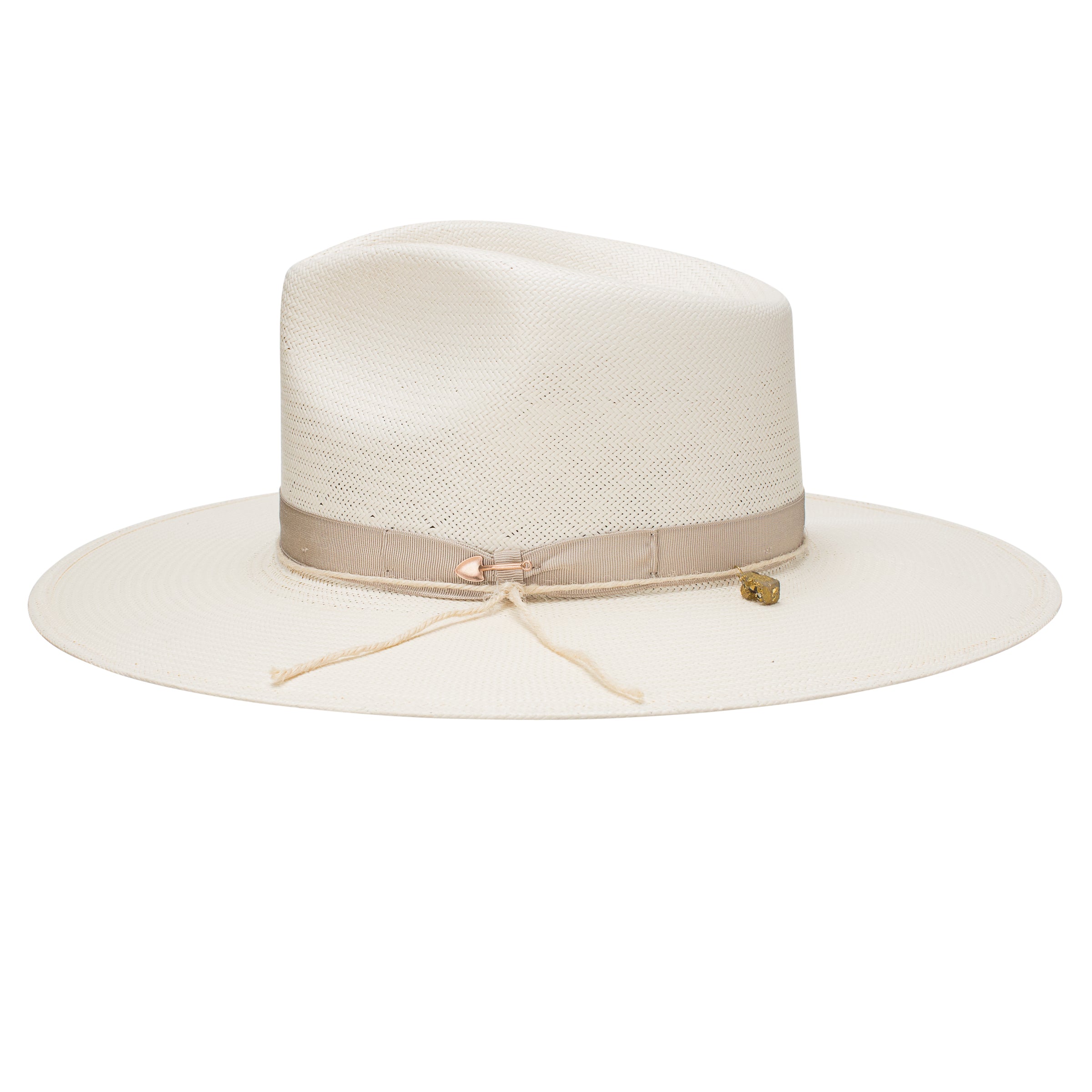 JW Marshall Straw Wide Brim Fedora by Stetson