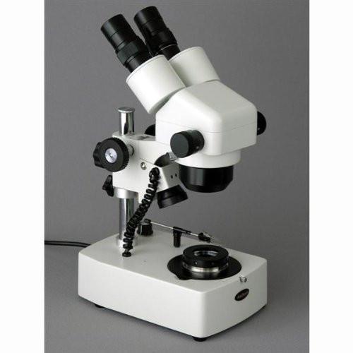 AmScope 10X40X Darkfield Jewelry Gem Stereo Zoom Microscope