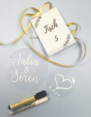 Die neuesten DIY-Hochzeitstrend aus Acryl | EH-Designshop