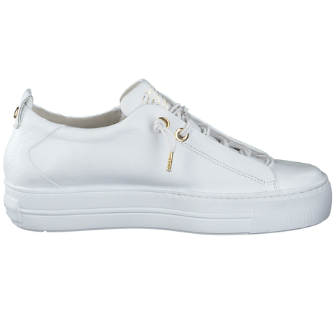 Paul Green White and Gold Trainer