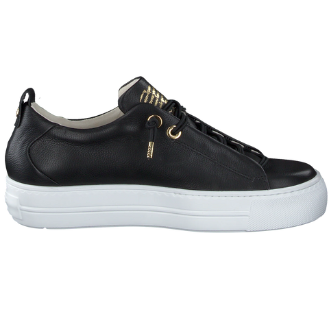 Paul Green Black and Gold Trainers