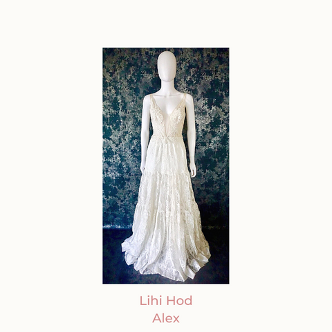 aline wedding dress, Alex by Lihi hod, boho wedding dress