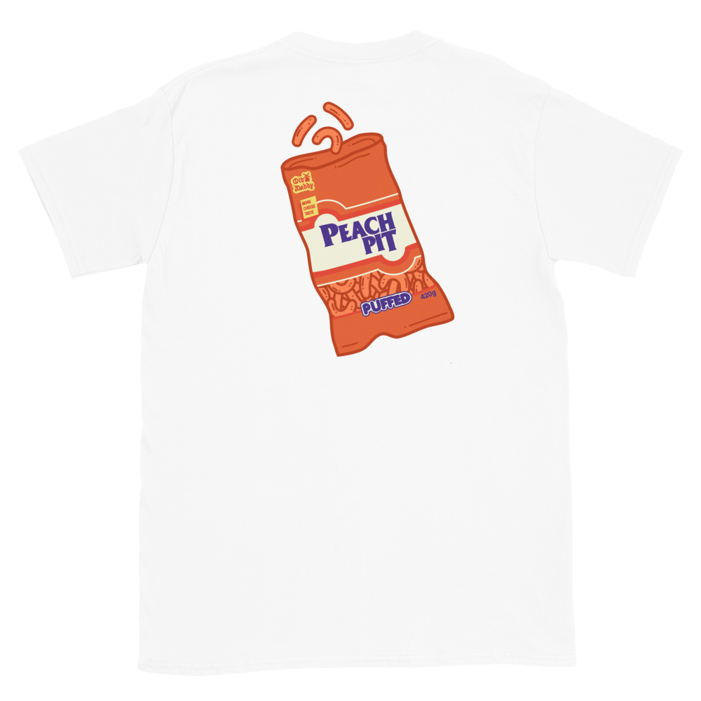 Cheesie Guys Tee Peach Pit Merch