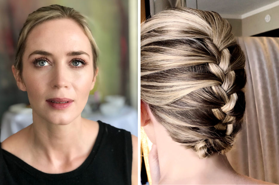 How-To: Emily Blunt's French Braid Bun – The Beachwaver Co.
