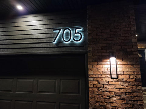 RGB LED House Numbers