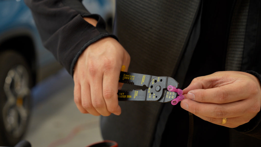 Crimping Connectors on the Prototype Wiring Harness