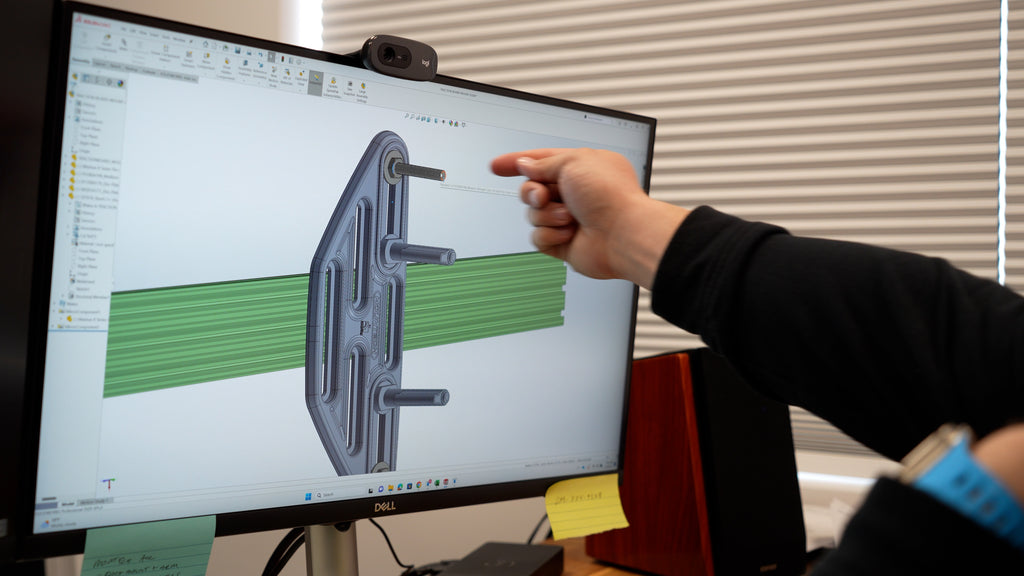 Traction Recovery Board Mount Design in CAD on BuiltRight BAR System