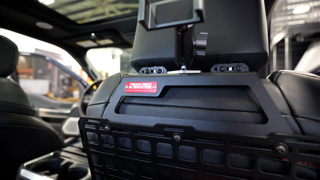 Raptor Seat Back MOLLE Panel Kit with Mountech Device Holder Installed