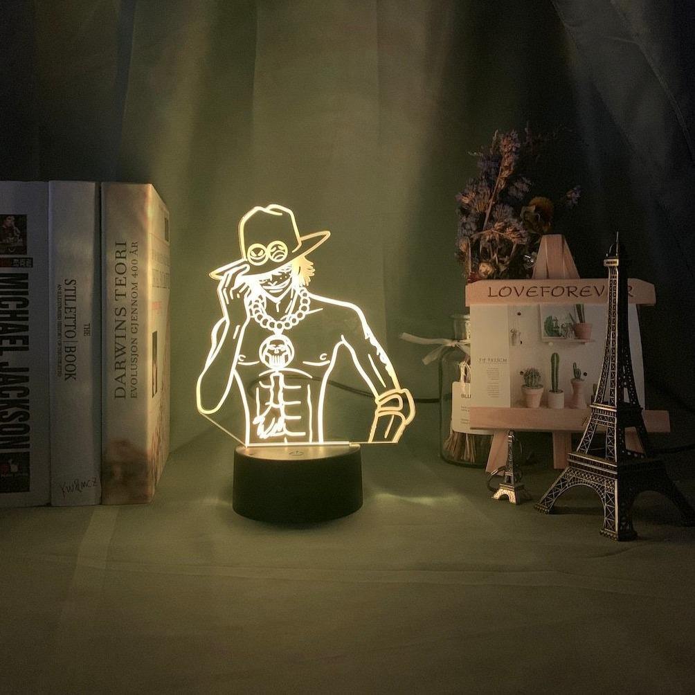 Portgas D Ace Anime Lamp One Piece Konohalampco