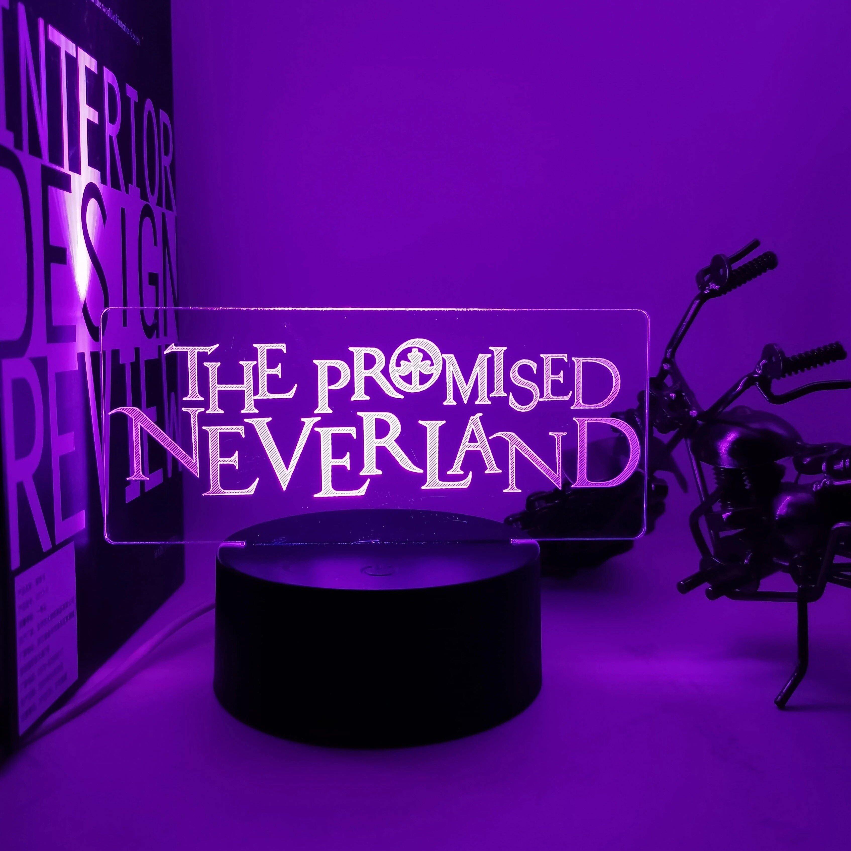 The Promised Neverland Logo Anime Lamp Promised Neverland Konohalampco