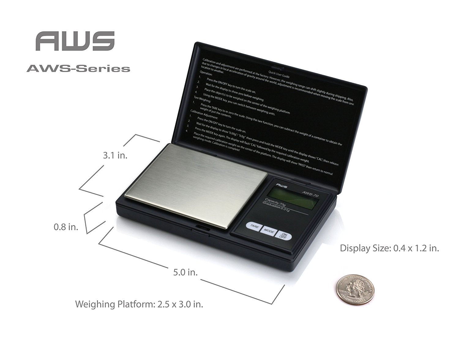 AWS ES-100 Digital Scale  Portable Scale – CLOUD 9 SMOKE CO.