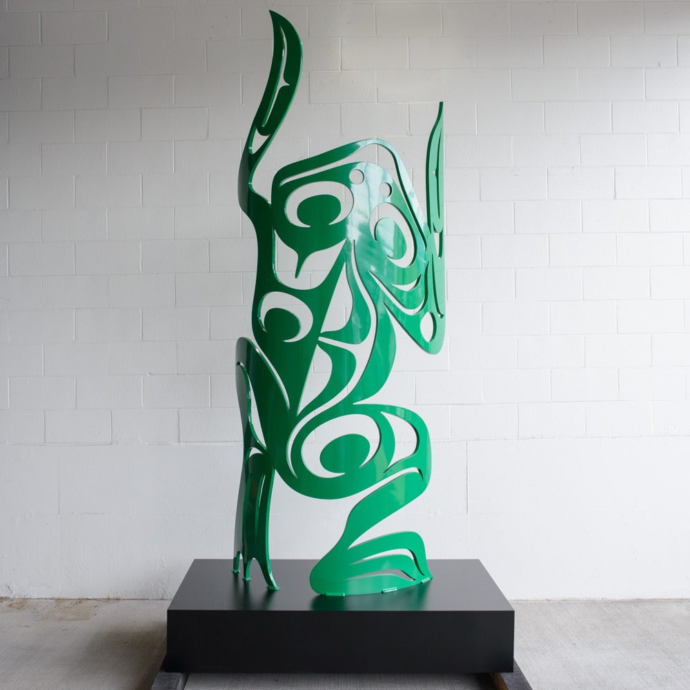 Great Green Barred Frog Statue - NE130060 - Design Toscano