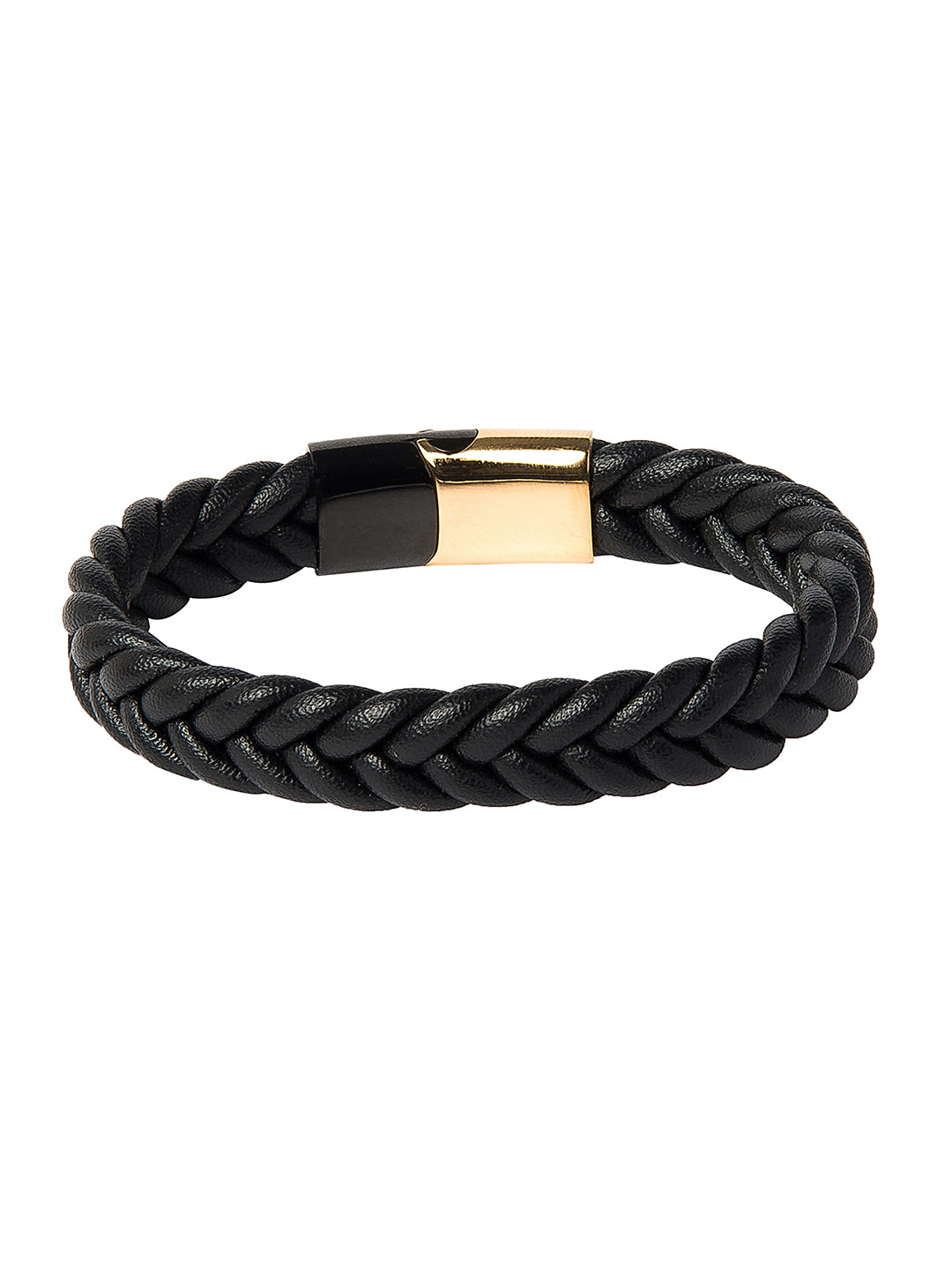 Buy  Mens Premium Genuine Leather Bracelet Glory in Black  Magnetic  Stainless Steel Clasp in Silver and Gold  Exclusive Jewellery Box  Great  Gift Idea Online at desertcartINDIA