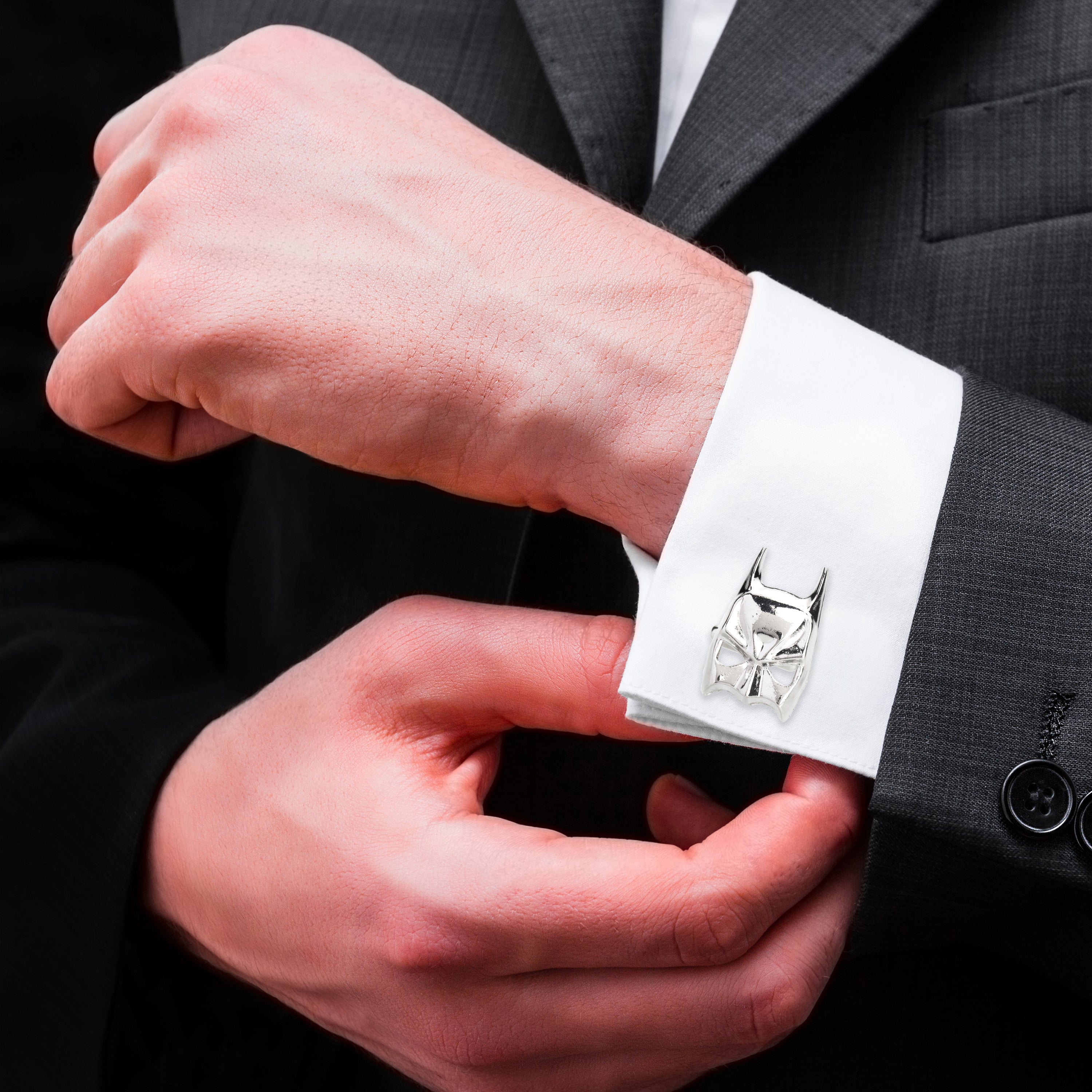 Elegant Fancy and Designer Silver Plated Batman Cufflinks for Men - Su –  Shining Jewel