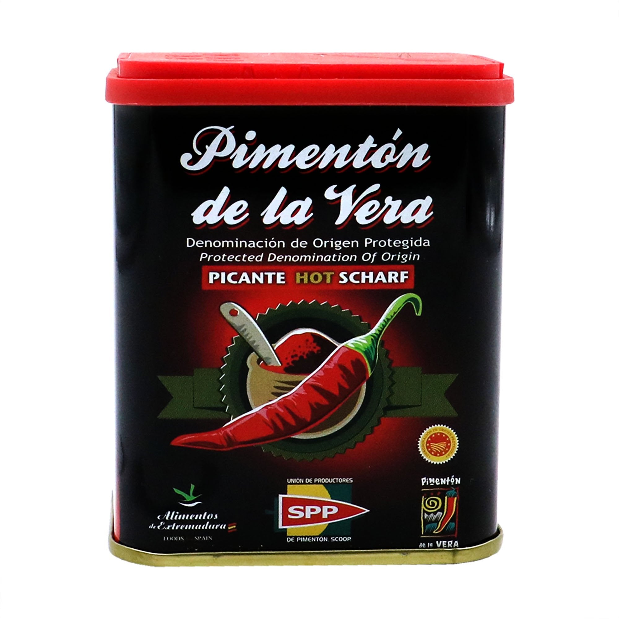 Pimentón de la Vera D.O. Picante. Productos de Extremadura.